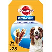 Pedigree Dentastix Snack Dental para la Higiene Oral de Perros Medianos (4 paquetes de 28ud)